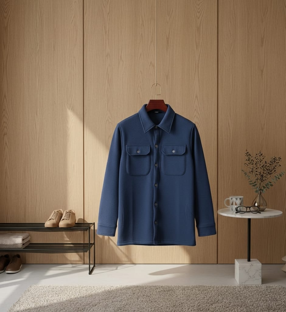 Over shirt navy blue