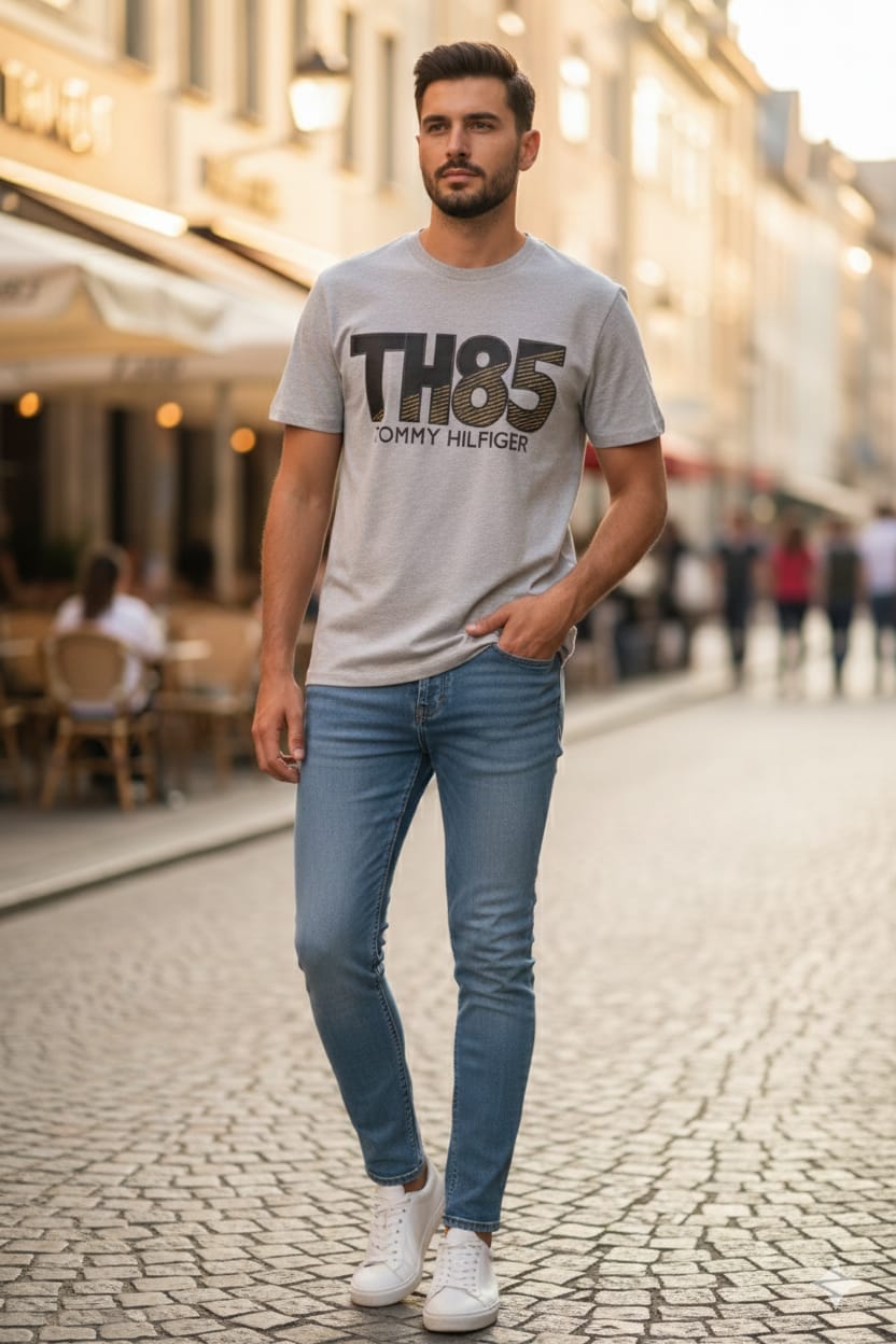 Drop shoulders Puff printed